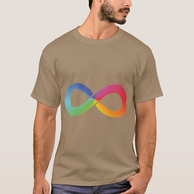 Camiseta Rainbow Infinity Autism Awareness Neurodiversity g (Anverso)