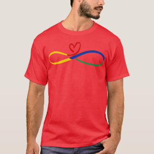 Camiseta Rainbow Infinity Autistic Children ADHD Autism Awa