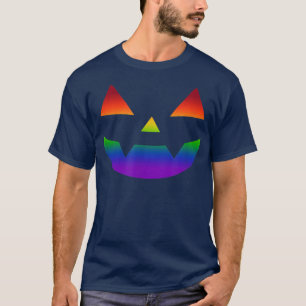 Camiseta Rainbow Jack O Lantern Face VampiT Halloween