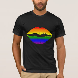 CAMISETA RAINBOW KISS LIPS BOUTH T-SHIRS