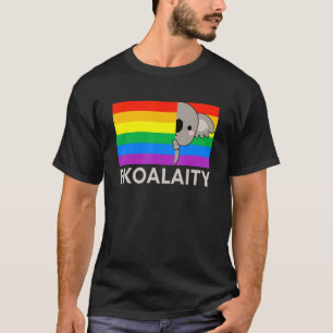 Camiseta Rainbow Koala Lgbt Motif Por Igualdad Y Amor Libre
