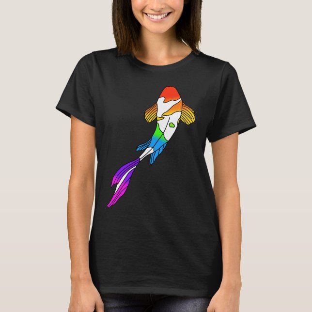 Camiseta Rainbow Koi Fish (Anverso)