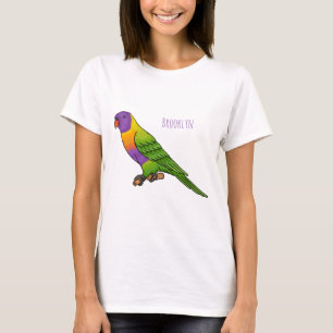 Camiseta Rainbow lorikeet bird cartoon illustration