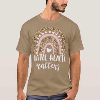 Camiseta Rainbow Mental Health Matters Human Brain Illness