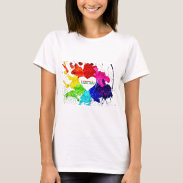 Camiseta Rainbow Modern Stripe LGBT