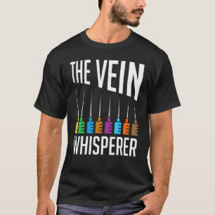 Camiseta Rainbow Needles The Vein Whisperer Phlebotomist Me