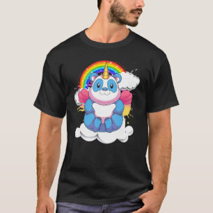 Camiseta Rainbow Pandacorn Wildlife Animal Fairytale Unicor