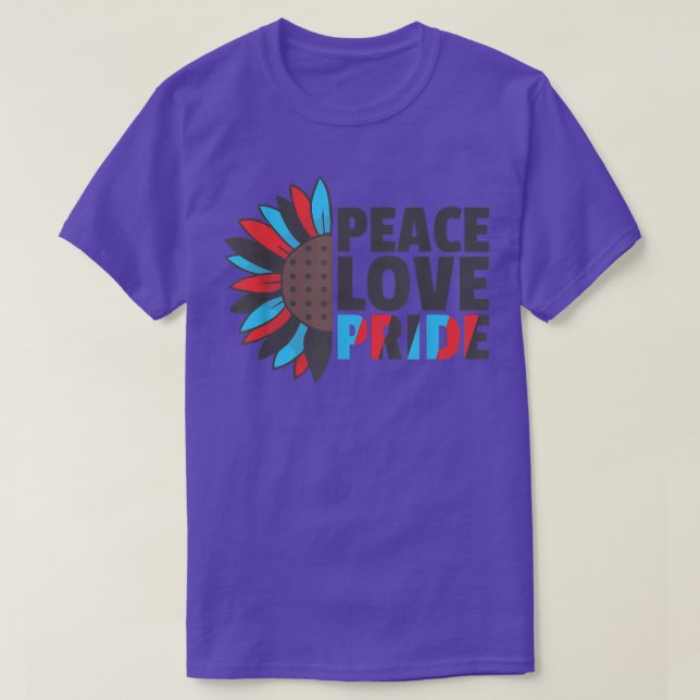 Camiseta Rainbow Polyamory Flag Pride Lgbtq Sunflower  (Diseño del anverso)