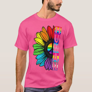 Camiseta Rainbow Premium de girasol humano