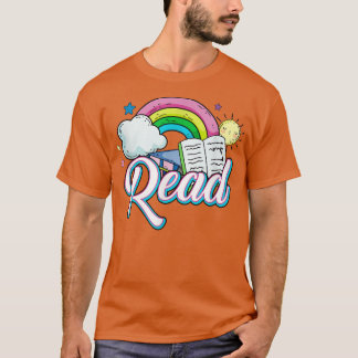 Camiseta Rainbow Reading Lover Teacher Book Lover Bookworm