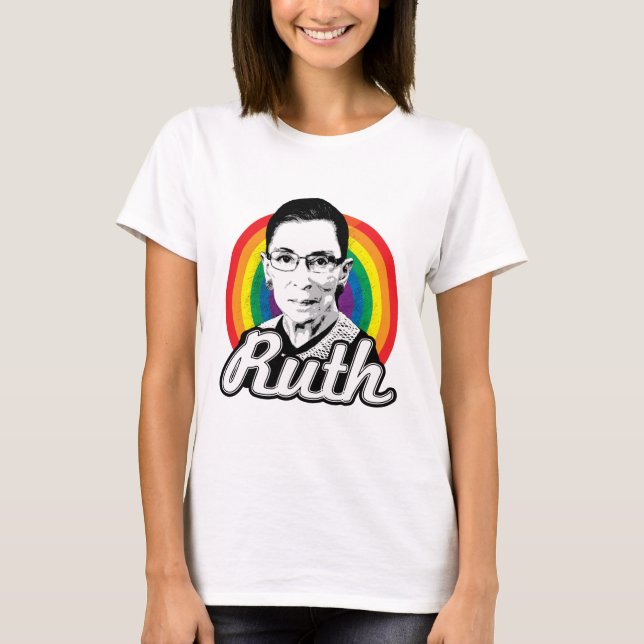Camiseta Rainbow Ruth 2016 - Ruth Bader Ginsburg - LGBT -.p (Anverso)