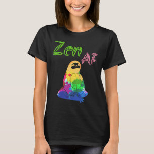 Camiseta Rainbow Sloth Zen Af