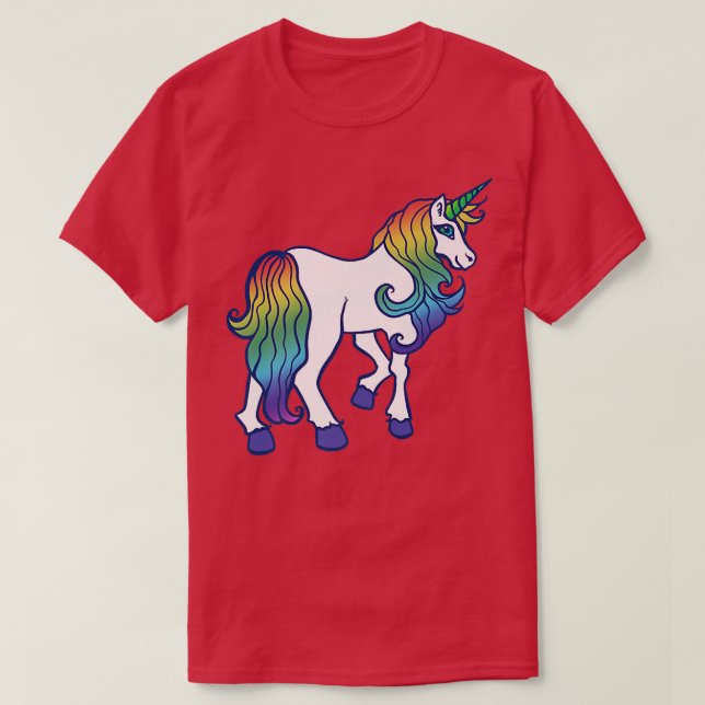 Camiseta Rainbow Unicorn (Diseño del anverso)