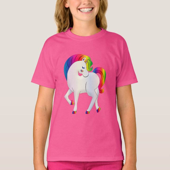 Camiseta Rainbow Unicorn (Anverso)