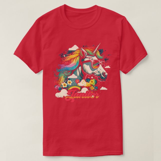 Camiseta Rainbow Unicorn Janitor (Diseño del anverso)