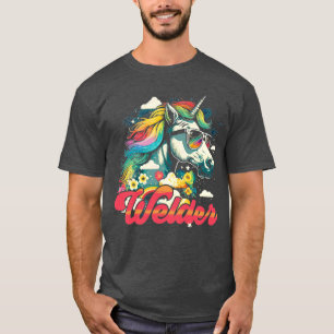Camiseta Rainbow Unicorn Welder