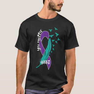 Camiseta Rainbow You Matter 988 Avisos de prevención del su