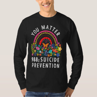 Camiseta Rainbow You Matter 988 Avisos de prevención del su