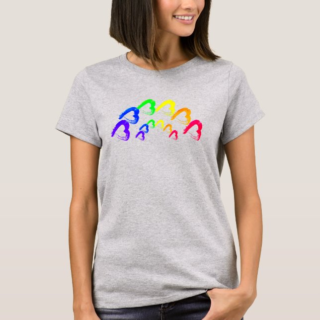 Camiseta RainbowHearts  Tri-Blend Shirt (Anverso)