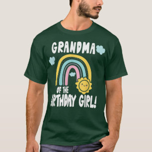 Camiseta Rainbows & Sunshine Party Grandma of the Birthday