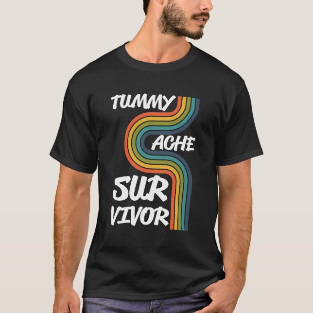 Camiseta Rainbowtummy Ache Survivor Stomachache Ibs (Anverso)