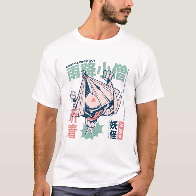 Camiseta Rainfall Yokai Boy (Anverso)