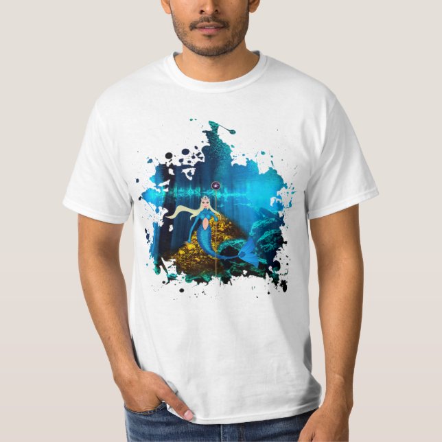 Camiseta Rainha das Sereias - Queen of the mermaids (Anverso)