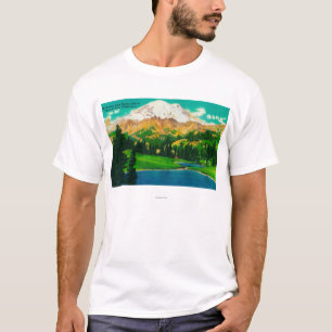 Camiseta Rainier del lago Tipsoo en el paso Chinook