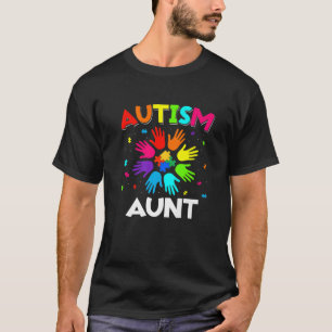 Camiseta Raise Hand Autism Awareness Aunt Family Support Au