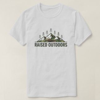 Camiseta Raised Outdoors – Camo Mountain Pines