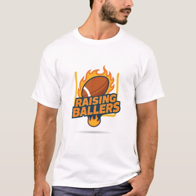 Camiseta Raising Ballers Fiery Football  (Anverso)