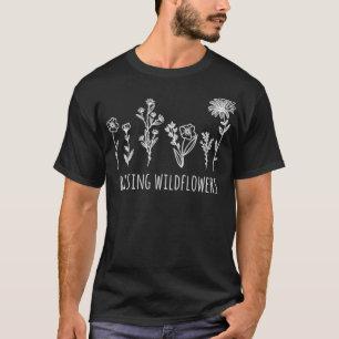 Camiseta Raising Wildflowers Gráfico Minimalista