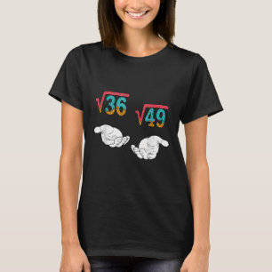Camiseta Raíz Cuadrada 36 49 Meme 67 Helado Goteo Profesor 