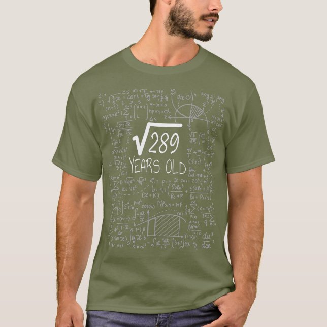 Camiseta Raíz cuadrada de 289 17 años de edad 17º conjunto (Anverso)