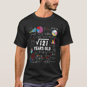 Camiseta Raíz Cuadrada De Regalos De 121 Años 11