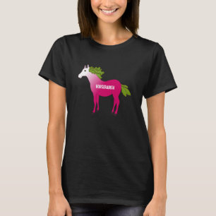 Camiseta Raíz de caballo come animal verdura de caballo