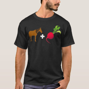 Camiseta Raíz de caballo divertida verdura Pun Horseradish