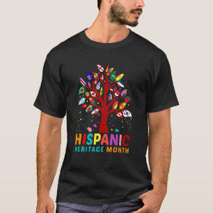 Camiseta Raíz del Mes del Patrimonio Nacional Hispano Latin