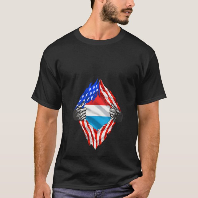 Camiseta Raíz luxemburguesa del patrimonio de la mujer (Anverso)