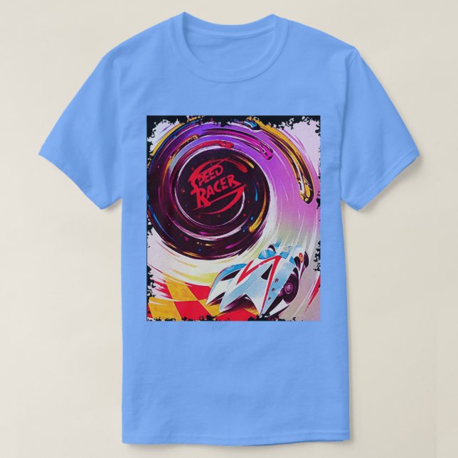 Camiseta rajador de velocidad retro (Diseño del anverso)