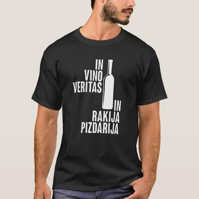 Camiseta Rakija Pizdarija Rakia Sljivovica Loza (Anverso)