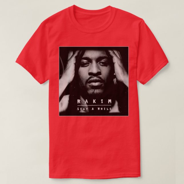 Camiseta Rakim Stay A While Album bootleg (Diseño del anverso)