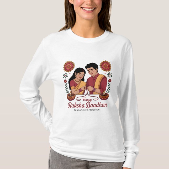 Camiseta Raksha Bandhan  Women's Long Sleeve T-Shirt (Anverso)