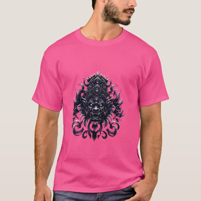 Camiseta Rakshasa Hindu Folklore Mitología Demon Horror Gra (Anverso)