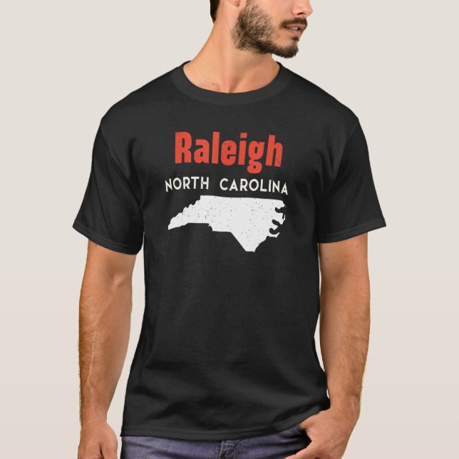 Camiseta Raleigh Carolina del Norte Estados Unidos de Améri (Anverso)