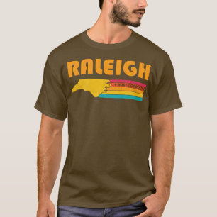 Camiseta Raleigh North olina Vintage Distresres Souvenir