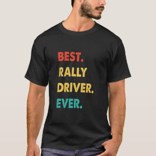 Camiseta Rally Driver Profession Retro Mejor Conductor De R