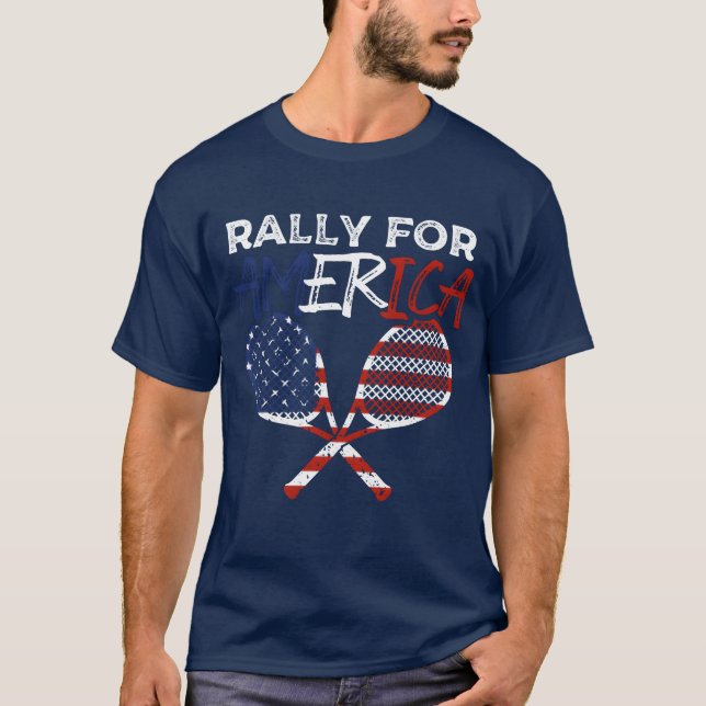 Camiseta Rally for America Racket Sports American Flag fami (Anverso)