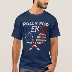 Camiseta Rally for America Racket Sports Bandera Americana