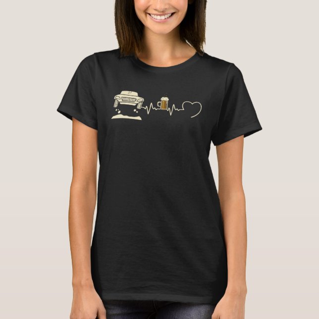 Camiseta Rally Man Humour Heart Beat  Idea Aperitif (Anverso)